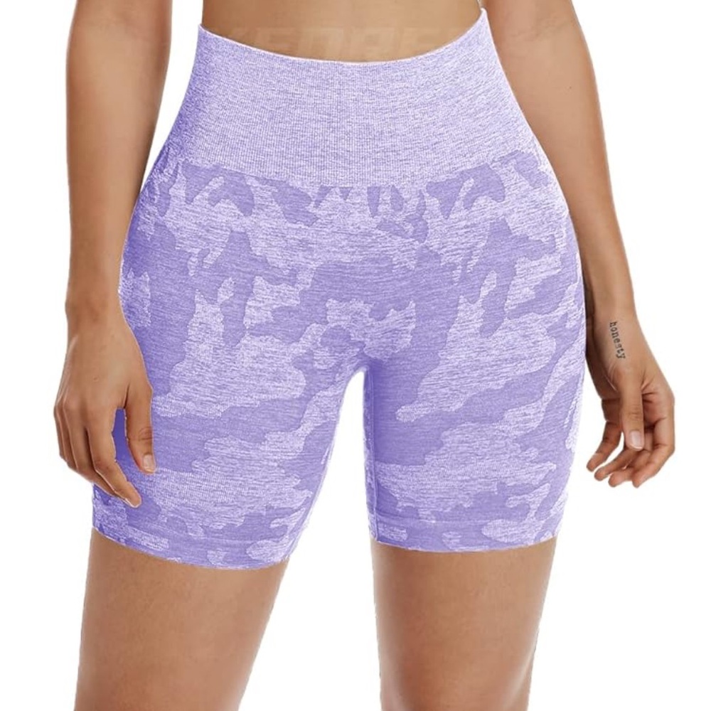 Women's Purple Camo Shorts